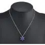 Women Girls Frozen Snowflake Light Blue Crystal Pendant Necklace Winter Snow Ice Women Girls Frozen Snowflake Light Blue Crystal Pendant Necklace Winter Snow Ice