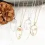 Bohemian Metallic Pendant Trendy Geometric Necklace - Lucky Charm Hamsa, Peace Hand Sign Face Profile Head, Skull Chain