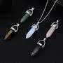 5pcs Crystal Necklace Hexagonal Pendant Gemstone Chakra Healing stone Crystal Jewelry for Women Girls Men Birthday Gifts 5pcs Crystal Necklace Hexagonal Pendant Gemstone Chakra Healing stone Crystal Jewelry for Women Girls Men Birthday Gifts