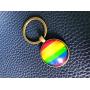 LGBTQ Rainbow Jewelry, Gay Pride Key Ring, Rainbow Flag Jewelry, Be Gay Gift