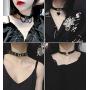 Jewdreamer 9 Pcs PU Leather Punk Choker Necklace Gothic Collar Choker Leather Rivets Spiked Choker for Women Adjustable