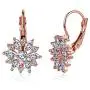 Snowflake Earring for Women White Gold Plated Winter CZ Dangle Drop Eearring for Winter Party Gifts Snowflake Earring for Women White Gold Plated Winter CZ Dangle Drop Eearring for Winter Party Gifts