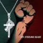 JUSTKIDSTOY 925 Sterling Silver Lives Matter Cross Pendant Necklace Jewelry Black Equality Movement Gifts for Women Friend JUSTKIDSTOY 925 Sterling Silver Lives Matter Cross Pendant Necklace Jewelry Black Equality Movement Gifts for Women Friend