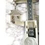 Shop-iGold Custom Trap Men Women 925 Italy White Gold Finish Iced Silver Charm Ice Out Pendant Stainless Steel Real 3 mm Rope Chain, Mans Jewelry, Iced Pendant, Rope Necklace 16''- 24''