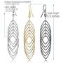 Fashion Costume Jewelry Dangle Drop Earrings Set For Women Teen Silver Gold And Black Tones