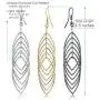 Fashion Costume Jewelry Dangle Drop Earrings Set For Women Teen Silver Gold And Black Tones Fashion Costume Jewelry Dangle Drop Earrings Set For Women Teen Silver Gold And Black Tones