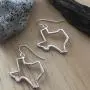 PammyJ Silvertone State of Texas Dangle Earrings PammyJ Silvertone State of Texas Dangle Earrings