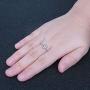 AoedeJ 925 Sterling Silver Stackable Initial Letter Rings Capital Letter Ring Charm Initial Band for Women
