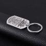 Stainless Steel Dog Tag Letters''To my son.love mom'' keychain rings,Inspirational Gifts For Son Jewelry