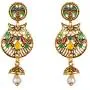 Efulgenz Boho Vintage Antique Gypsy Tribal Indian Oxidized Gold Crystal Beads Jhumka Jhumki Earrings Set Jewelry Efulgenz Boho Vintage Antique Gypsy Tribal Indian Oxidized Gold Crystal Beads Jhumka Jhumki Earrings Set Jewelry