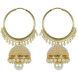 Royal Bling Stylish Fancy Party Wear Traditional Indian Jewelry Meenakari Jhumki Jhumka Earrings for Women Gold