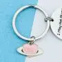 HN HNHB Not Be There with You Will Be There for You Long Distance Relationship Keychain Boyfriend Girlfriend Wife Husband Gift Meaningful Jewelry Gifts