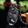 Pure Natural Zodiac Necklace Pendant Made of Obsidian Gemstone Horoscope Animal Sign Amulet Pure Natural Zodiac Necklace Pendant Made of Obsidian Gemstone Horoscope Animal Sign Amulet