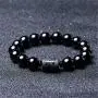 Anti-Swelling Black Obsidian Bracelet - Natural Obsidian Stone Bead Bracelet Couple Men 12mm and Women 10mm Dragon and Phoenix Totem Jewelry Anti-Swelling Black Obsidian Bracelet - Natural Obsidian Stone Bead Bracelet Couple Men 12mm and Women 10mm Dragon and Phoenix Totem Jewelry