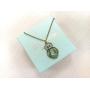 MANZHEN Antique Bronze Abalone Shell Bug Wildlife Necklace Scarab Earring Woodland Animal Jewelry Set