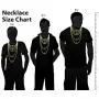 The Bling Factory 14k Gold Plated 25mm x 32mm Chunky Nugget Textured Medallion Pendant + 24'' 2.4mm Rope Chain Necklace Set