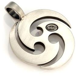 Bico The Source Pendant (E128) - Energy and Movement of Life Source - Satin Silver Finished