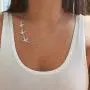 Flying Three Little Bird Necklaces.Cute Swallow Sparrow Necklace, Dove Hummingbird Animal Pendant Necklace for Women Girls Jewelry
