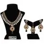 MUCH-MORE Traditional Bridal Unique Crystal Stone Floral Shape CZ Stone Indian Bollywood Necklace Set for Women MUCH-MORE Traditional Bridal Unique Crystal Stone Floral Shape CZ Stone Indian Bollywood Necklace Set for Women