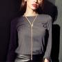 Tvoip Fashion Collier Femme Jewelry Full Rhinestone Accessories gold silver Crystal Snake long Pendant Necklace. (Gold)