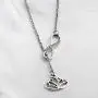 FUSTMW Yoga Lotus Flower Y Necklace Infinity Love Pendant Yoga Lovers Jewelry Yogi Gifts (Silver) FUSTMW Yoga Lotus Flower Y Necklace Infinity Love Pendant Yoga Lovers Jewelry Yogi Gifts (Silver)