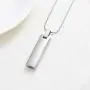 constantlife Cremation Necklace Cremation Jewelry 30mm Lords Prayer Stainless Steel Polished Cube Cremation Pendant Memorial Ashes Keepsake Urn Necklace