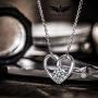 ANGEL NINA Gifts for Women Valentines Day 925 Sterling Silver Cupid Arrow Heart Pendant Necklace with Cubic Zirconia Jewelry for Women Girls Gifts for Her with Gifts Box