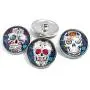 Pizazz Studios 20mm Sugar Skull Snap Charm - 4 Pack Pizazz Studios 20mm Sugar Skull Snap Charm - 4 Pack