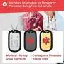Custom4U Diabetic Medical Alert Necklace for Men Personalized Emergency ID Pendant Eliquis/Blood Thinner/Epilepsy Alert Disease Awareness Jewelry Custom4U Diabetic Medical Alert Necklace for Men Personalized Emergency ID Pendant Eliquis/Blood Thinner/Epilepsy Alert Disease Awareness Jewelry