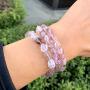 Adabele 1pc Natural 7 inch 7.5 inch Gemstone Bracelet Stretchy Chakra Gems Stones 7-10mm Free Form Beads Healing Crystals Engergy Quartz Jewelry Women Girls Birthday Gift