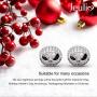 Jeulia 1.5 Carat Nightmare Earrings Jack Skellington Stud Earrings for Women Men Diamond 925 Sterling Silver Earrings Halloween Jewelry Romantic Jewelry Gift for Her Christmas Birthday Gift