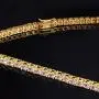 VOLUKA CZ Tennis Chain for Women Men White Gold/Rose Gold/Gold Plated Necklaces