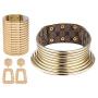 African National Style Choker，Three-piece Bib Necklace，Leather Neck Choker For Woman，Three-piece(Chokes, Bracelets, Earrings)