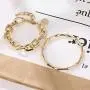 17IF Gold Silver Layered Bracelets for Women, Charm Multilayered Style Punk Link Chain Hip Hop Snake Calvice Chain Cool Sparkling Cuban Bracelet Jewelry for Men Girl 17IF Gold Silver Layered Bracelets for Women, Charm Multilayered Style Punk Link Chain Hip Hop Snake Calvice Chain Cool Sparkling Cuban Bracelet Jewelry for Men Girl