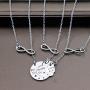3 Sister Necklace Matching Heart Y Necklace Big Sis Mid Sis Lil Sis Jewelry Gift for Sisters(3 sis YNL)