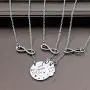 3 Sister Necklace Matching Heart Y Necklace Big Sis Mid Sis Lil Sis Jewelry Gift for Sisters(3 sis YNL)
