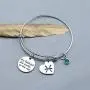 G-Ahora Stainless Steel 12 Zodiac Sign Bracelet with Birthstone Charm Inspiration She Believed She Could Constellation Jewelry