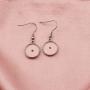 Zuo Bao Mustard Seed Earrings Real Mustard Seed Round Pendant Earrings Religious Jewelry for Baptism Confirmation