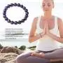 Natural Stone Bracelet, 10mm Amethyst Gemstone Beads Healing Crystal Reiki Chakra Balancing Stretch Bracelets 7'', Stress Relief, Bring Luck and Prosperity Women Men Girls Gifts