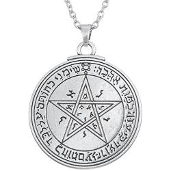 Dawapara Vintage Pendant Talisman Amulet Pentacle Seal of Venus of King Solomon Necklace Jewelry for Women Men