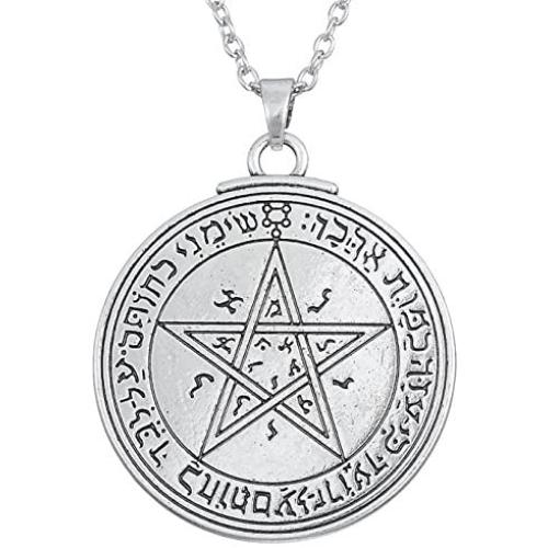 Dawapara Vintage Pendant Talisman Amulet Pentacle Seal of Venus of King Solomon Necklace Jewelry for Women Men