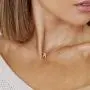 KRENQUE 14K Silver Plated Cubic Zirconia Initial Necklace|Dainty Letter Pendant Necklaces for Women
