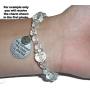 Hidden Hollow Beads Crystal Stretch Charm Bracelet, Women’s Message Dangle, Comes Packaged In A Beautiful Gift Bag