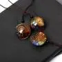 7 Chakra Natural Spiral Healing Crystal Necklace, Resin Ammonite Fossil Energy Stone Pendant, Adjustable Necklace Spiritual Jewelry Gift for Women Men 7 Chakra Natural Spiral Healing Crystal Necklace, Resin Ammonite Fossil Energy Stone Pendant, Adjustable Necklace Spiritual Jewelry Gift for Women Men