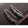 Paz Creations ♥925 Sterling Silver Elongated Rose Earrings, Made in Israel Paz Creations ♥925 Sterling Silver Elongated Rose Earrings, Made in Israel