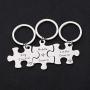 HOLLP Cousins Gift Big Middle Little Cousin Keychain Set of 2 3 Cousins Matching Puzzle Keychain Sisters Brothers Gift