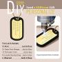 GoldChic Jewelry Personalized USA Flag/Military/Medical Alert ID Dog Tags for Men,Stainless Steel Army Necklace Chain, Independence Day Gift 18K Gold Plated Dog Tags Necklace-Free Text Engrave