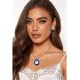 Evil Eye Pendant Necklace Glass Leather Rope Chain Turkish Protact Lucky Necklace for Women Men