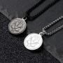 INRENG Athletes Sports Cross Pendant Necklace for Men Women Faith Prayer Inspiring Luke 1:37 Bible Verse on Back