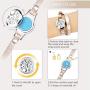 Essential Oil Diffuser Bracelet, Aromatherapy Bracelet Jewelry Stainless Steel Locket Leather Band with 8pcs Washable Refill Pads Birthday Gifts for Women,Girlfriend, Mother,Sister,Aunt